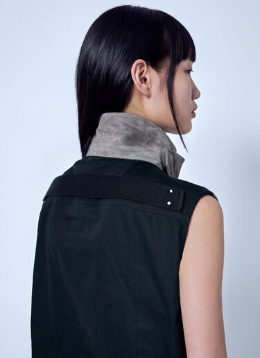 Rick Owens Throat Latch Short Sleeves Shirt Grey ric0266001