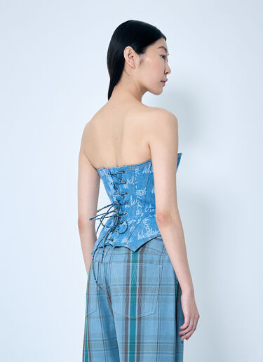 Vivienne Westwood Denim Cobrax Corset Blue vvw0259031