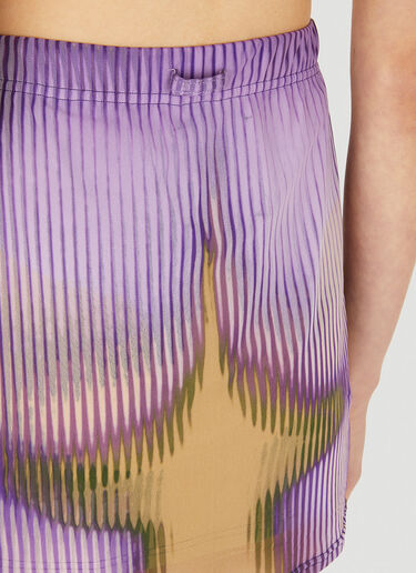 Y/Project x Jean Paul Gaultier Body Morph Mini Skirt Purple ypg0250007