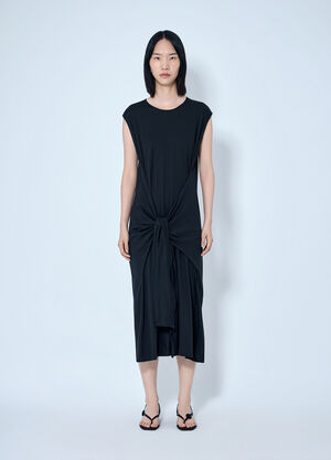 Toteme Tie-Waist Jersey Dress Black tot0265045