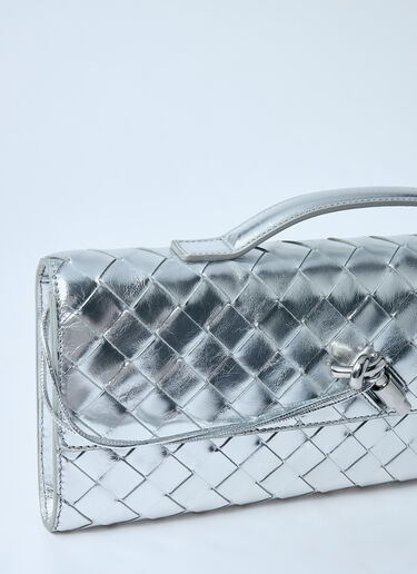 Bottega Veneta Long Andiamo Clutch Silver bov0259071