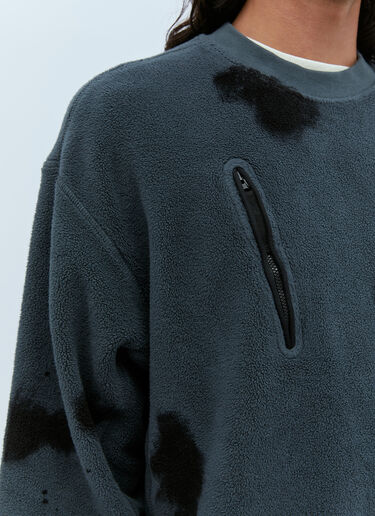 Stone Island Distressed Fleece Sweatshirt Grey sto0154013