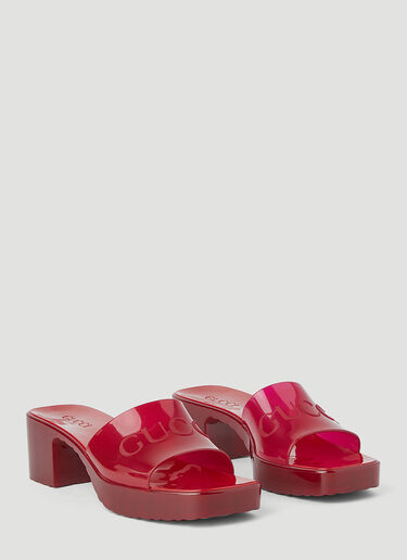 Gucci Rubber Mules Red guc0245093