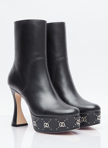 Gucci GG Studs Platform Boots Black guc0253093