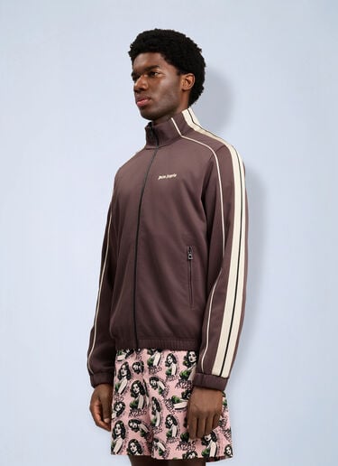 Palm Angels Classic Logo Vintage Track Jacket Brown pma0164147