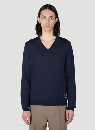 Gucci Horsebit 针织衫 蓝色 guc0152029