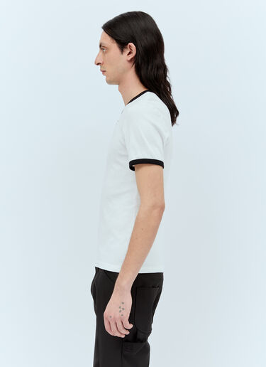 Courrèges Buckle Contrast T-Shirt White cou0156009