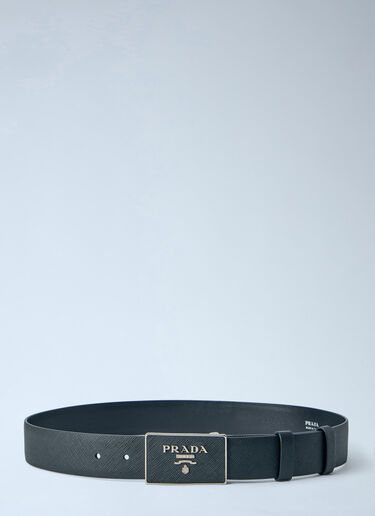Prada Saffiano Leather Belt Black pra0365001