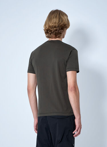 Stone Island Logo Motif Cotton T-Shirt Grey sto0165044