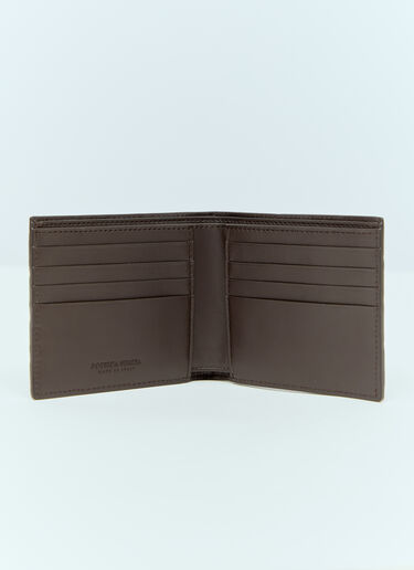 Bottega Veneta Intrecciato Bi-Fold Wallet Brown bov0157030