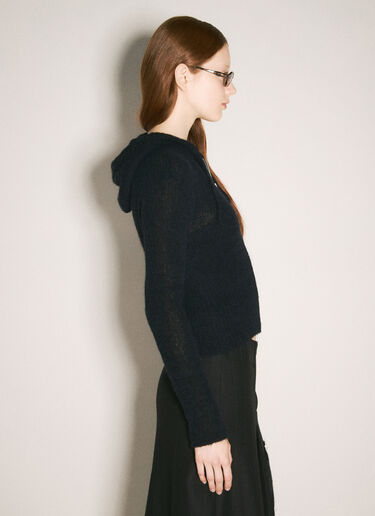Compact Hooded Zip-Up Cardigan Our Legacy Compact Hooded Zip-Up Cardigan Black our0258005