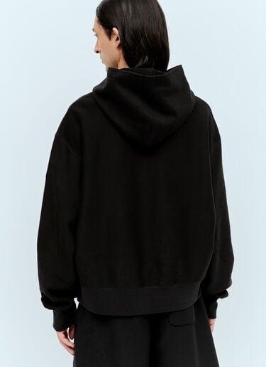 Moncler Raised Logo Hooded Sweatshirt Black mon0156012