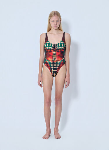 Jean Paul Gaultier Re-Edition The Brown Dots Swimsuit Brown jpg0264015
