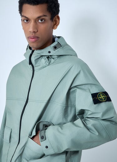 Stone Island Short Parka Jacket Green sto0164007
