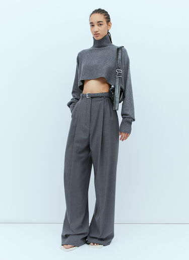 Oversized Stretch Wool Tailored Pants Sportmax Oversized Stretch Wool Tailored Pants Grey spx0254002