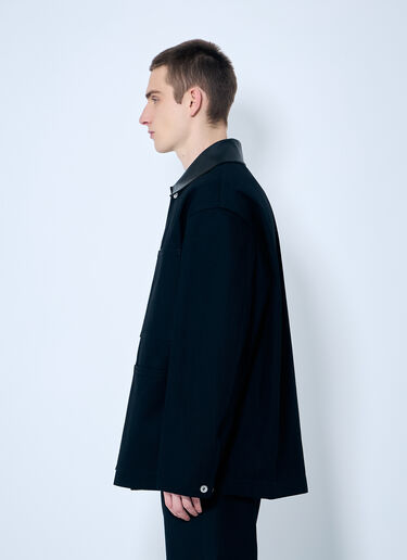 Jil Sander Cotton Twill Jacket Black jil0159008