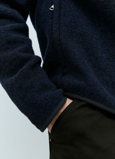 Moncler 拉绒羊毛混纺夹克 藏蓝色 mon0158026