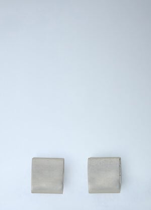 TOTEME Petite Signature Gold Hoop Earrings Silver tot0263100