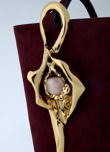 Chloé Small Eden Treasures Bucket Bag Red chl0263076