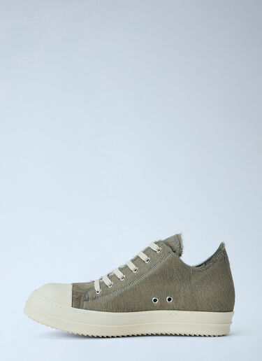 LN-CC® - Rick Owens: Low Sneakers - Khaki Rick Owens Low Sneakers Khaki ric0166017