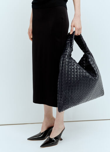 Bottega Veneta 라지 홉 숄더백 블루 bov0255066