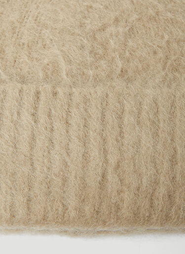 Acne Studios Fuzzy Beanie Hat Beige acn0154035