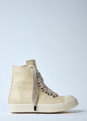 Rick Owens Jumbo Laced Sneakers Beige ric0159051