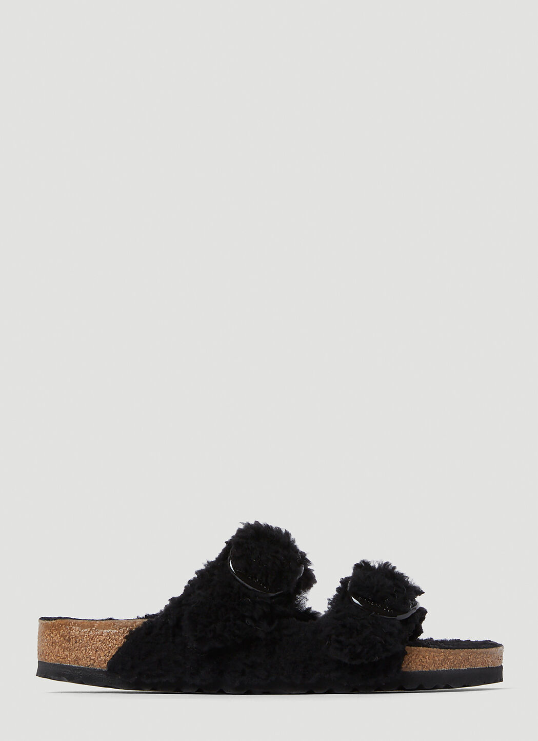 Balenciaga Arizona Shearling Sandals Black bal0252062