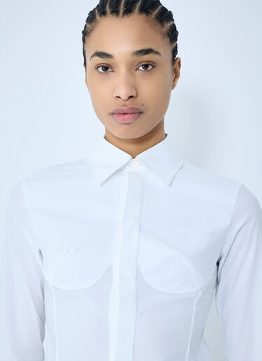 Jean Paul Gaultier Corset Shirt White jpg0260009