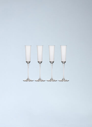 Serax x Ann Demeulemeester Set Of Four Grace Champagne Glasses Clear wps0691767
