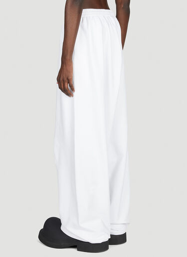 Balenciaga x adidas 刺繡ロゴトラックパンツ ホワイト axb0151024