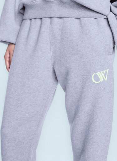 Off-White Embroidered Ow Track Pants Grey ofw0260032
