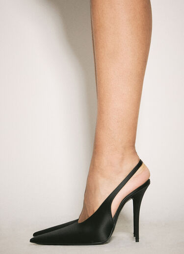 Saint Laurent L'Entracte 露跟高跟鞋 黑色 sla0257034