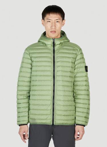 Stone Island Hooded Puffer Jacket Green sto0152017