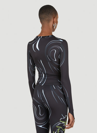 Maisie Wilen Body Shop 抽象徽标上衣 黑色 mwn0247010
