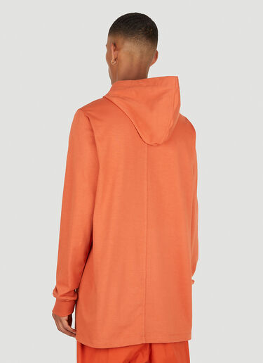 Rick Owens Longline Hooded Sweatshirt Orange ric0149018