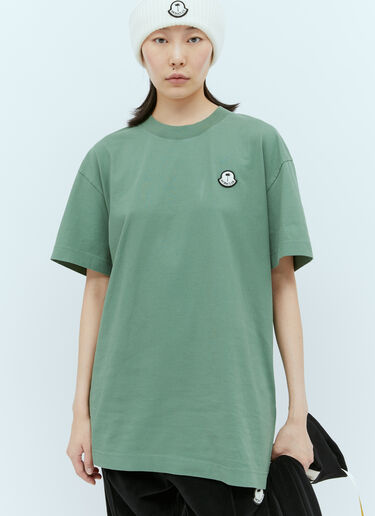 Moncler x Palm Angels Logo Patch T-Shirt Green mpa0355011