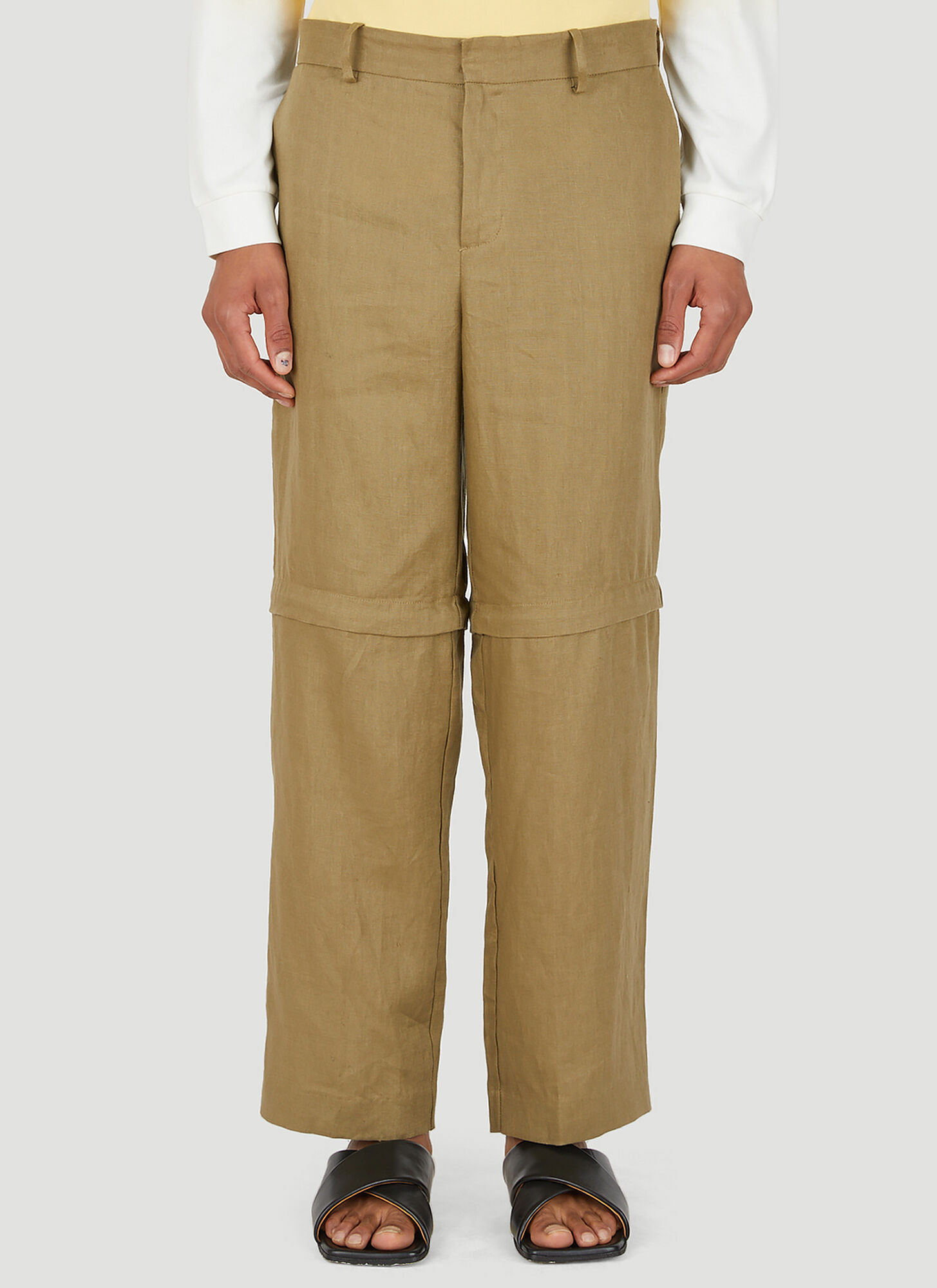 Wynn Hamlyn Zip Off Cargo Trouser In Beige