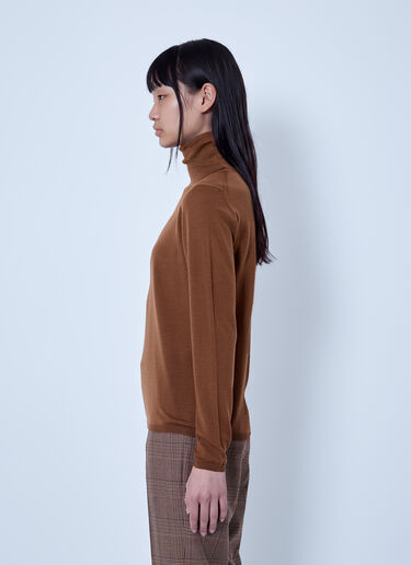 LN-CC® - Max Mara: Turtleneck Fine Knit Sweater - Brown Max Mara Turtleneck Fine Knit Sweater Brown max0266028