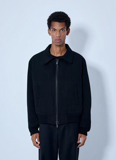 LN-CC® - Yohji Yamamoto: Flight Jacket - Black Yohji Yamamoto Flight Jacket Black yoy0165003