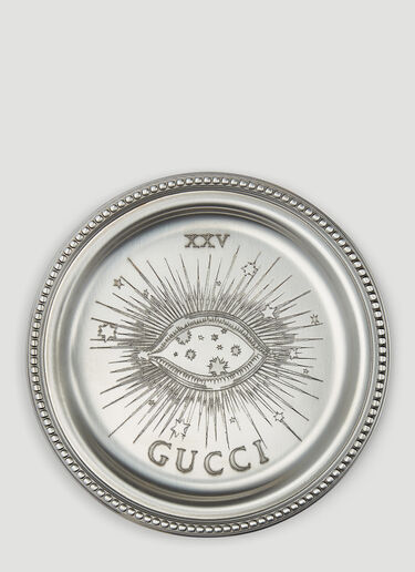 Gucci Set of Two Star Eye and Moon Coasters Silver wps0680043