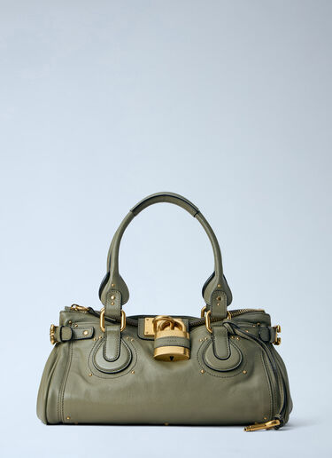 Small Paddington Chain Shoulder Bag Chloé Small Paddington Chain Shoulder Bag Green chl0264047