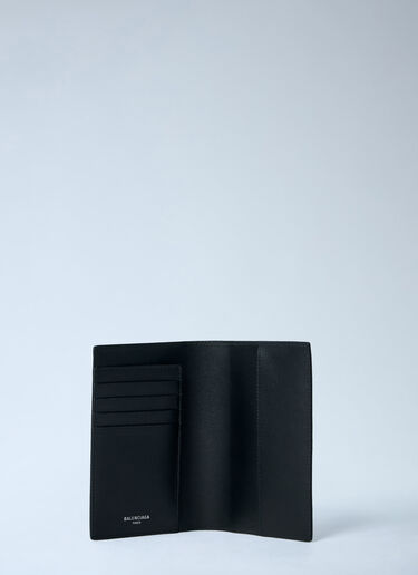 Balenciaga Grain Leather Passport Holder Black bal0162017