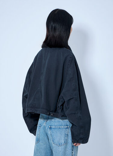 Maison Margiela Oversized Denim Jacket Black mla0264050