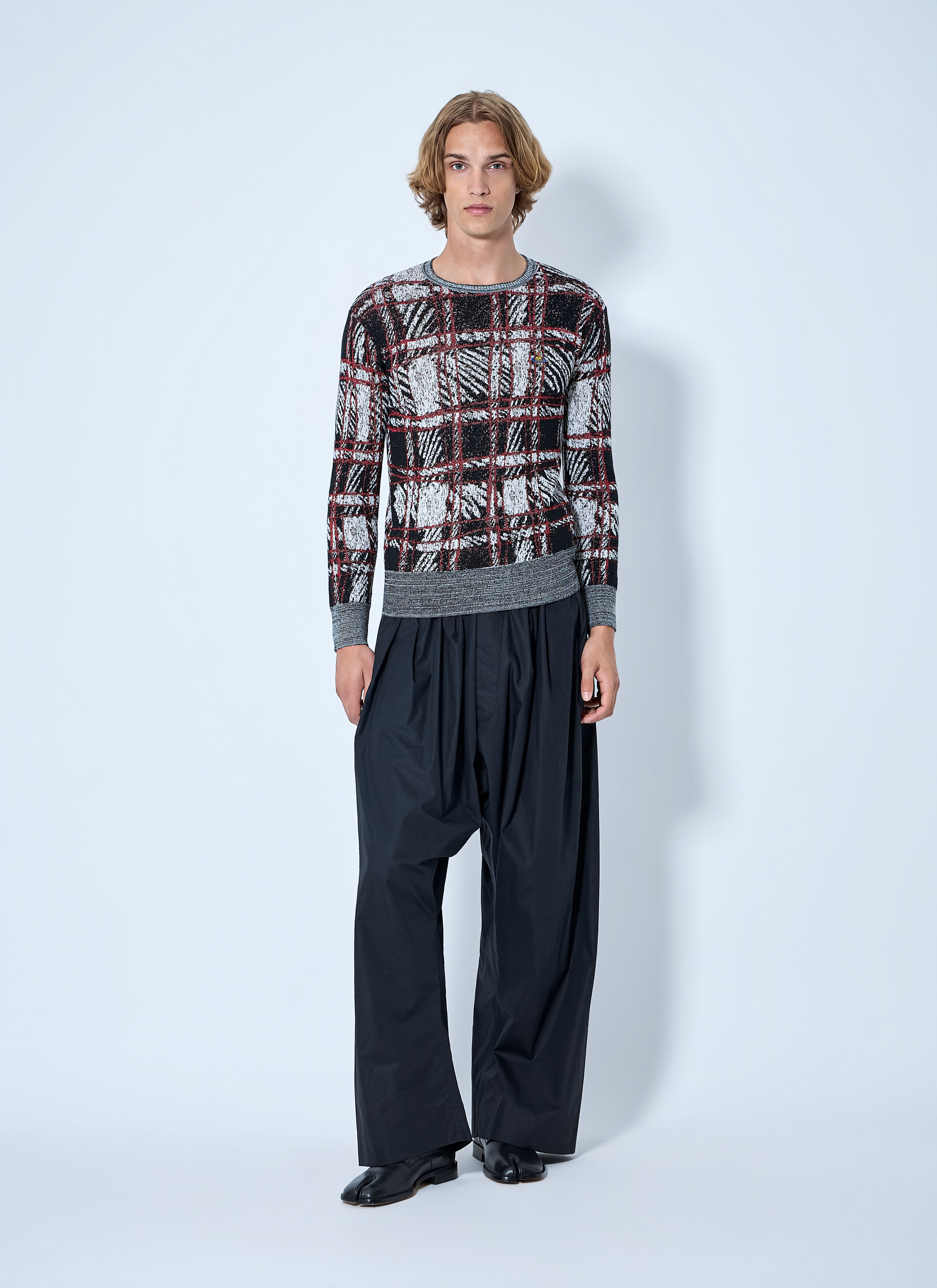 Vivienne Westwood Men's' Piqué Sweater in Grey | LN-CC®