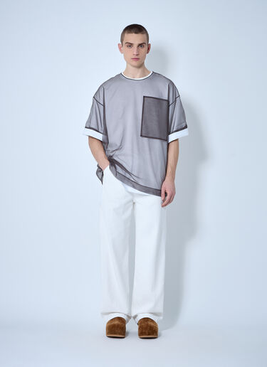Dries Van Noten Loose Overdryed Pants White dvn0160007