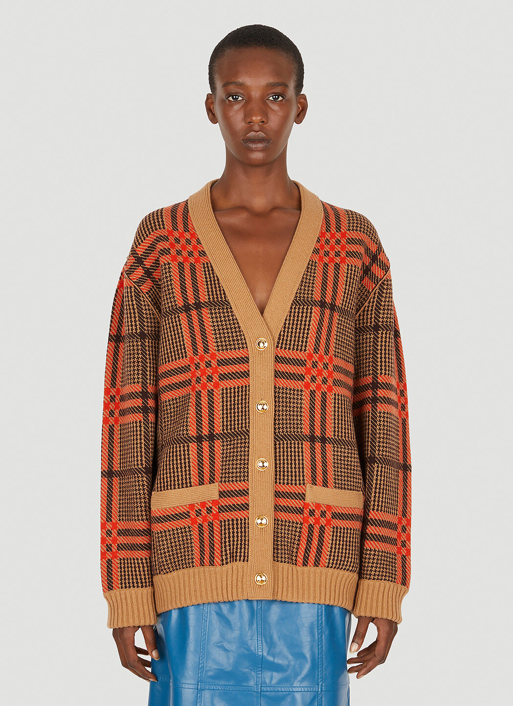 Burberry reversible cardigan shop