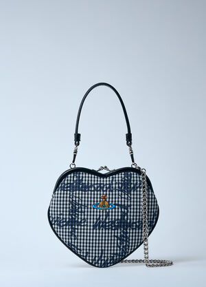 Vivienne Westwood Belle Heart Frame Shoulder Bag Blue vvw0259039