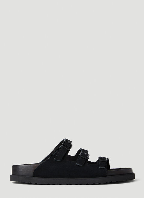 Balenciaga Florida Suede Sandals Blue bal0153039