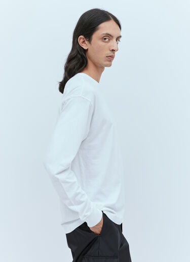 徽标刺绣 T 恤 Stone Island 徽标刺绣 T 恤 白色 sto0154077